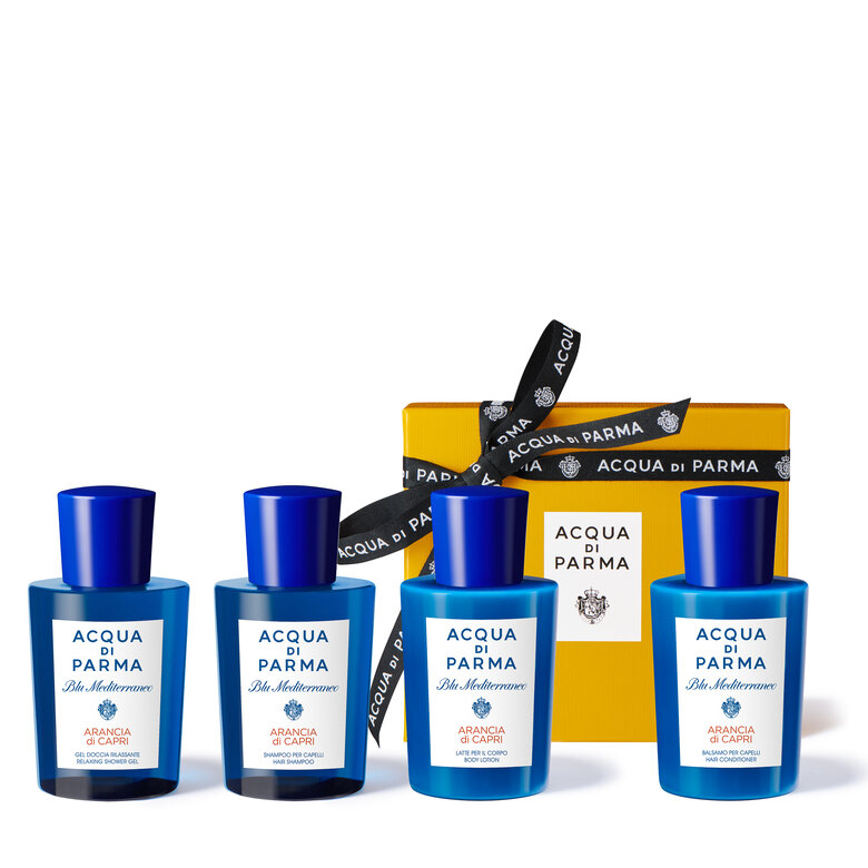 Blu Mediterraneo // Arancia Di Capri Set // Unisex Eau De Toilette + Shower  Gel + Body Lotion - Acqua di Parma - Touch of Modern