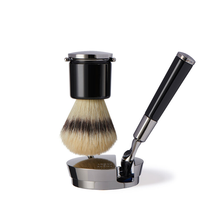 Black razor and brush, ONESIZE, hi-res-1