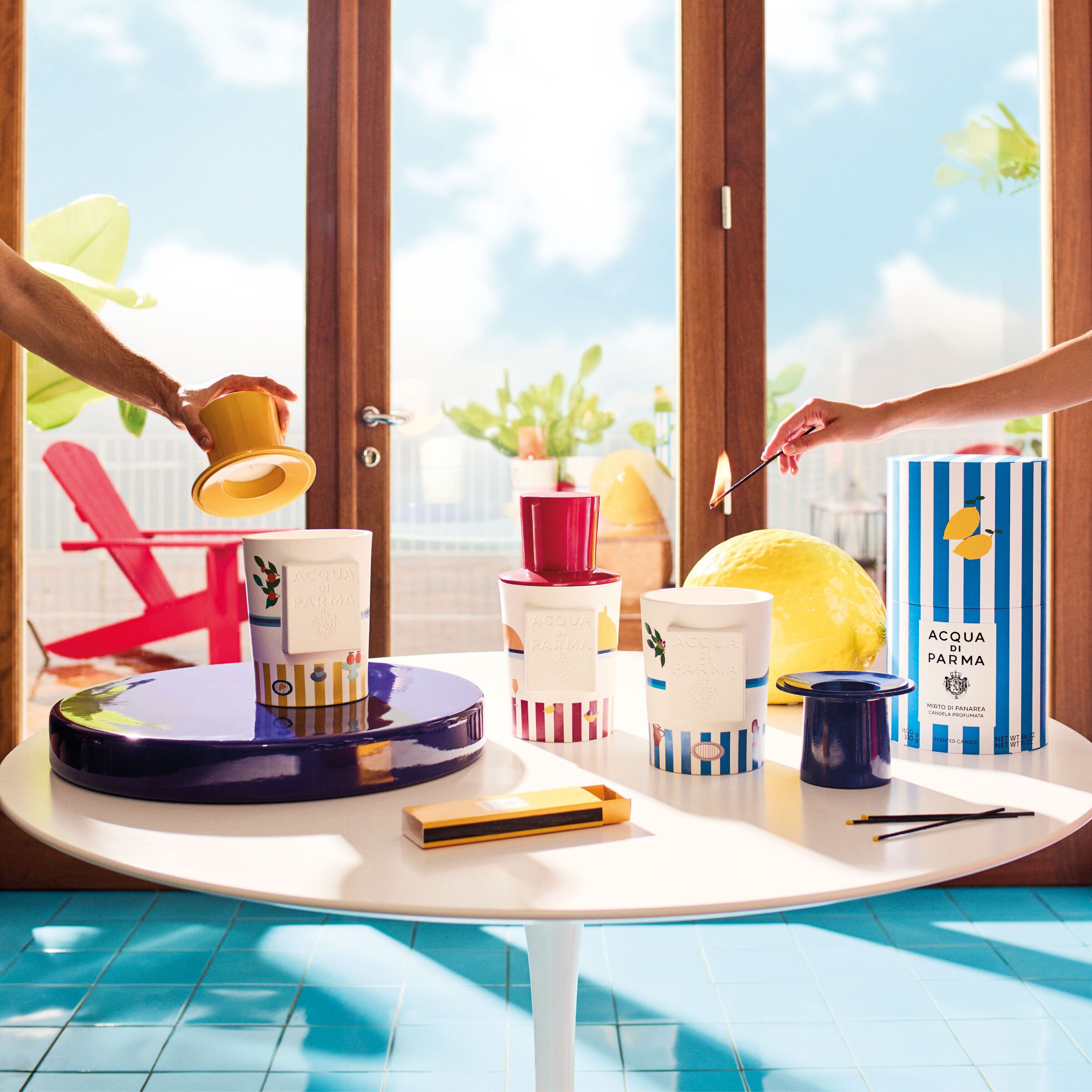 Arancia Di Capri Chapeau! Candle - La Terrazza | Acqua di Parma