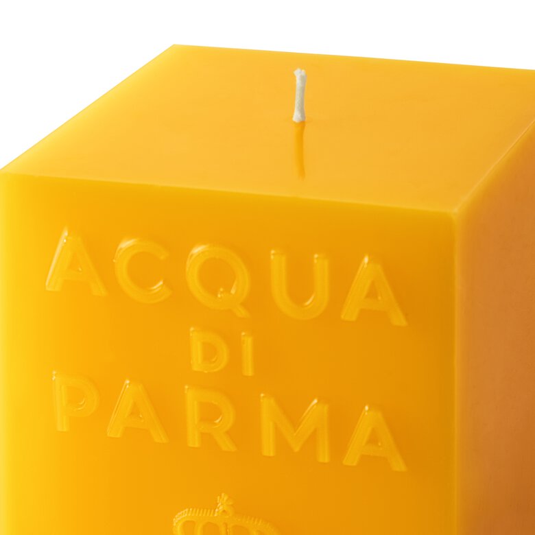 Yellow cube candle, ONESIZE, hi-res-1