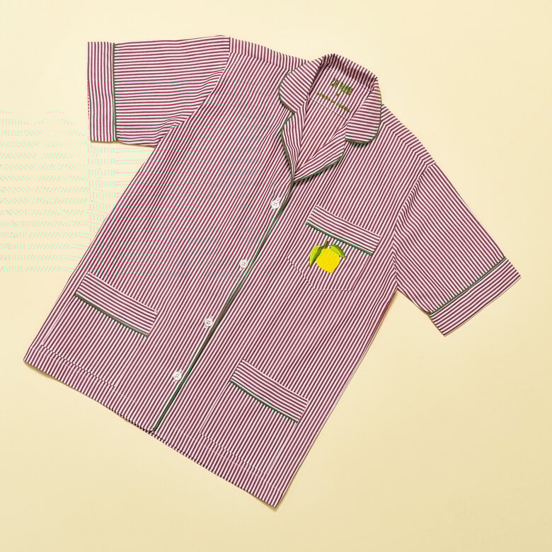 LAVESTE PAJAMAS RED STRIPES, SMALL, hi-res-1