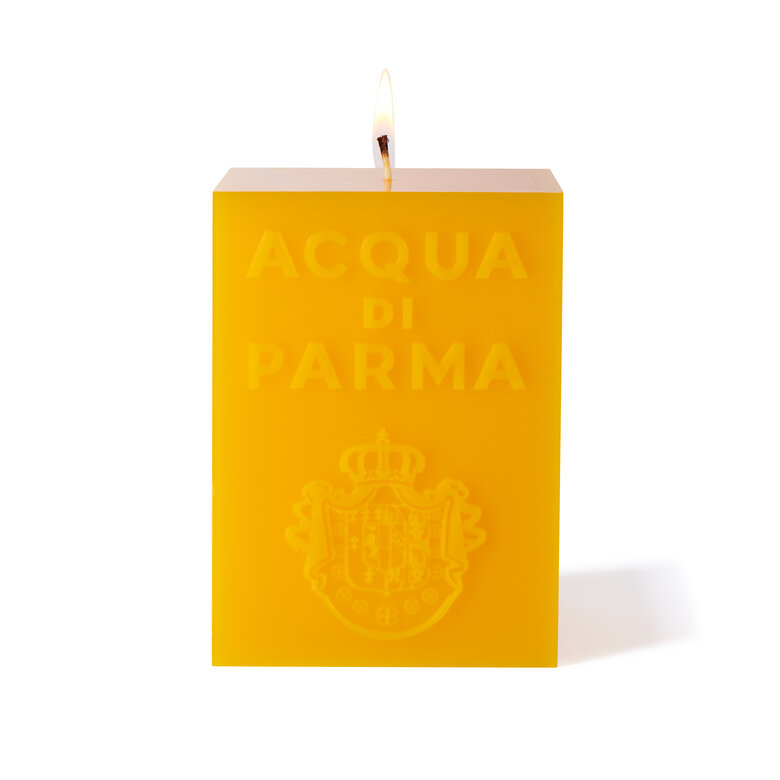 Yellow cube candle, ONESIZE, hi-res-1