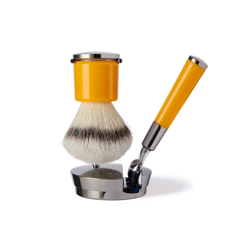 Yellow razor and brush, ONESIZE, hi-res-1