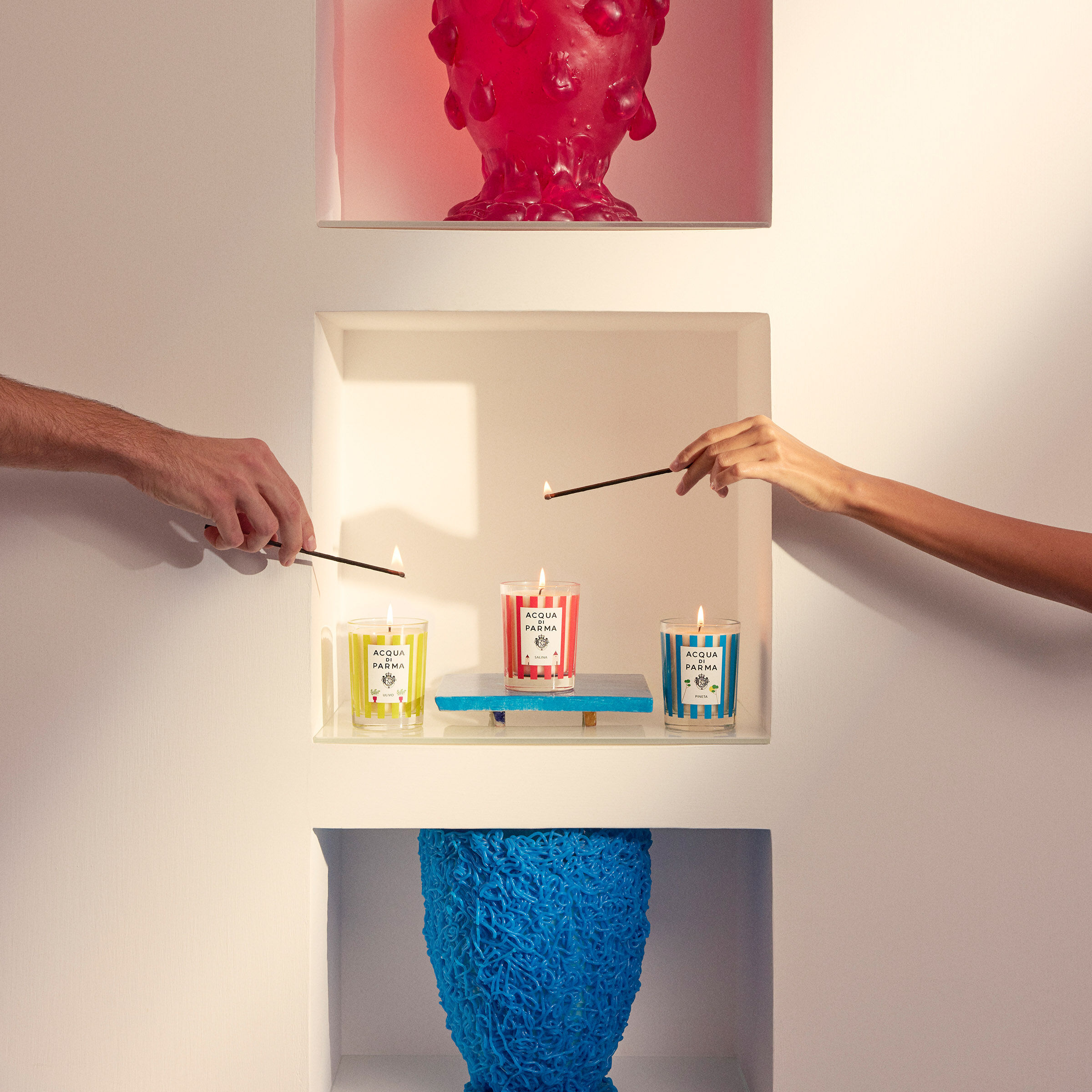 Ulivo-salina-pineta Candle Trio - La Terrazza | Acqua di Parma