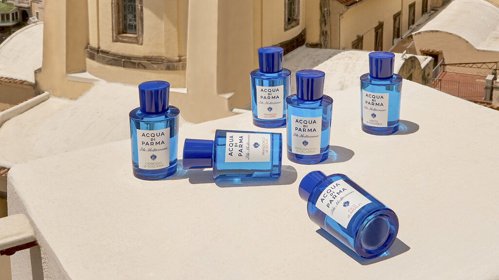 Acqua Di Parma Blu Mediterraneo Miniature Set! Includes Arancia di Capri,  Bergamotto di Calabria, Fico di Amalfi, Mirto di Panarea And Chinotto di